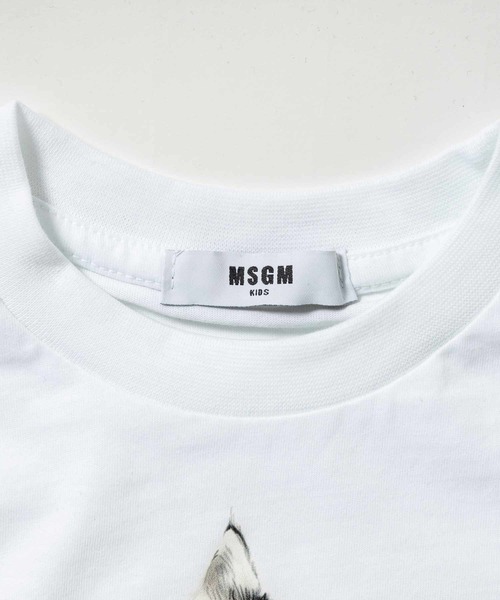 MSGM(エムエスジーエム)の「MSGM(エムエスジーエム)Kids & Junior ブランドロゴキャット半袖Tシャツカットソー(Tシャツ/カットソー・キッズ・ブラック/ホワイト/ライラック・12Y/8Y/6Y/10Y/14Y/4Y)」の13枚目の写真