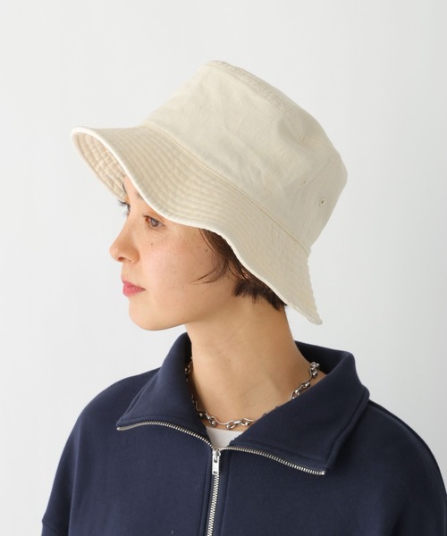 LEPSIM(レプシィム)の「ウォッシュドバケハ 994938(ハット・レディース・アイボリー/ブラック/ブルー・ONE SIZE)」の6枚目の写真