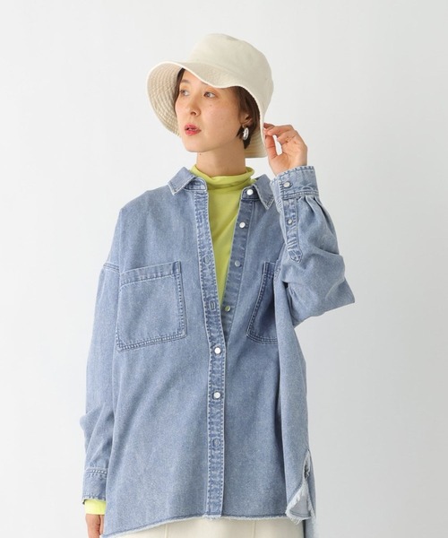 LEPSIM(レプシィム)の「ウォッシュドバケハ 994938(ハット・レディース・アイボリー/ブラック/ブルー・ONE SIZE)」の8枚目の写真