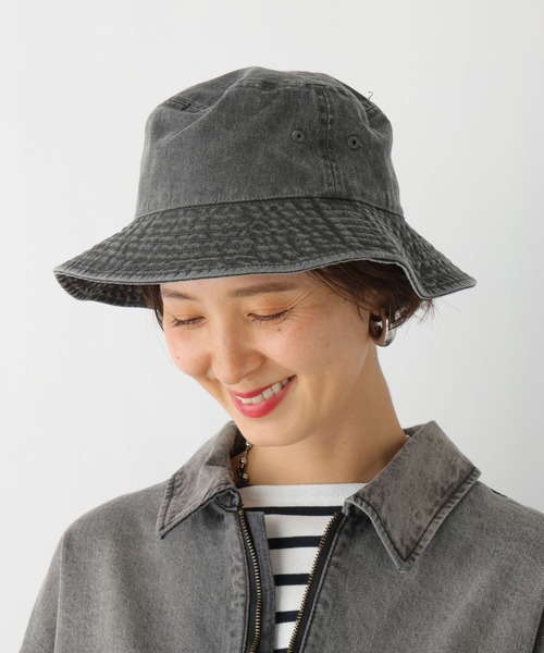 LEPSIM(レプシィム)の「ウォッシュドバケハ 994938(ハット・レディース・アイボリー/ブラック/ブルー・ONE SIZE)」の9枚目の写真