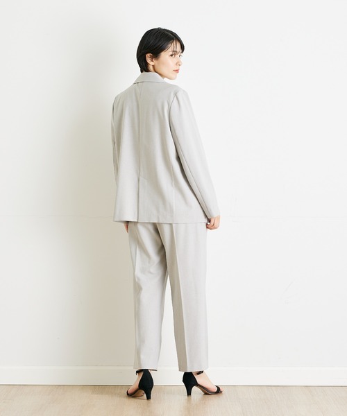ジャケット テーラードジャケット リフラクスダブルジャケット「セットアップ対応」 レディース セットアップ対応《INED CLARO》リフラクスジャケット | イネド(INED