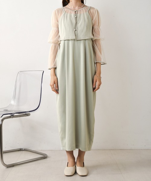 新品タグ付き〙dium.＊デュム＊オケージョンドレス＊キャミ