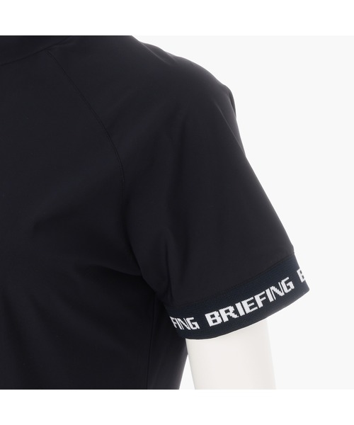 セール】【ブリーフィングゴルフ】WOMENS LOGO BACK RIB MOCK