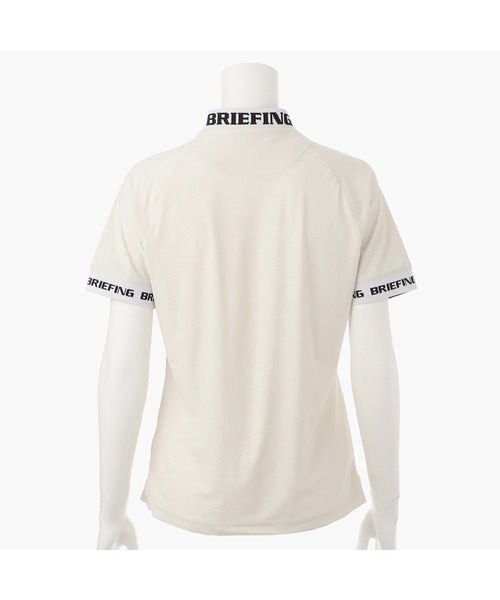 【美品】BRIEFING ブリーフィング　モックネック 半袖　サイドロゴ　XL 美品】BRIEFING ブリーフィング モックネック 半袖 サイドロゴ XL