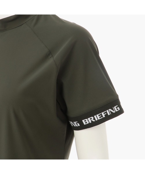BRIEFING(ブリーフィング)の「【ブリーフィングゴルフ】WOMENS LOGO BACK RIB MOCK NECK/ウイメンズロゴバックリブモックネック(Tシャツ/カットソー・レディース・ブラック/オリーブ/ベージュ/ネイビー・S/M)」の20枚目の写真
