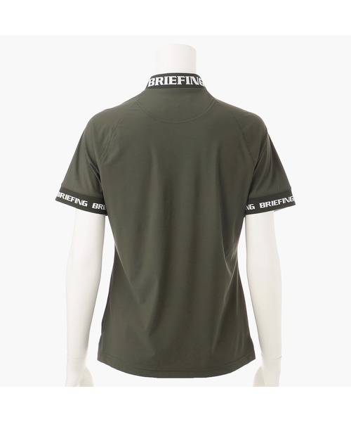セール】【ブリーフィングゴルフ】WOMENS LOGO BACK RIB MOCK NECK