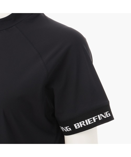 セール】【ブリーフィングゴルフ】WOMENS LOGO BACK RIB MOCK