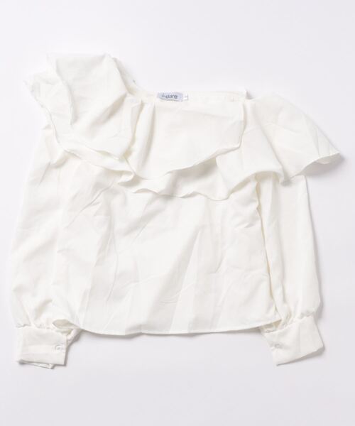 i-dare(アイディア)の「【i-dare】オフショルダーフリルブラウス(シャツ/ブラウス・レディース・ホワイト・SMALL/MEDIUM/LARGE/X-LARGE)」の7枚目の写真