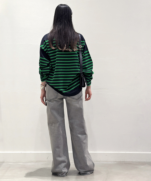 Johnbull（ジョンブル）の「【JOHNBULL/ジョンブル】別注バスクTシャツ（Tシャツ/カットソー・レディース・ブルー/ネイビー/ホワイト・FREE）」の16枚目の写真