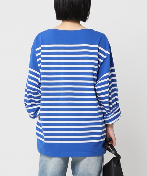 Johnbull（ジョンブル）の「【JOHNBULL/ジョンブル】別注バスクTシャツ（Tシャツ/カットソー・レディース・ブルー/ネイビー/ホワイト・FREE）」の19枚目の写真