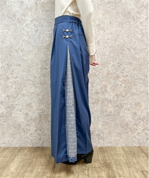 axes femme（アクシーズファム）の「パールビットワイドパンツ（その他パンツ・レディース・ブラック/ネイビー/グリーン・MEDIUM/LARGE）」の5枚目の写真