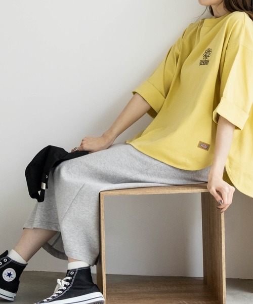 Dickies（ディッキーズ）の「Dickies ディッキーズ ダンボール素材スリット入りスカート（スカート・レディース・ブラック/ブルー/杢グレー・L/M）」の8枚目の写真