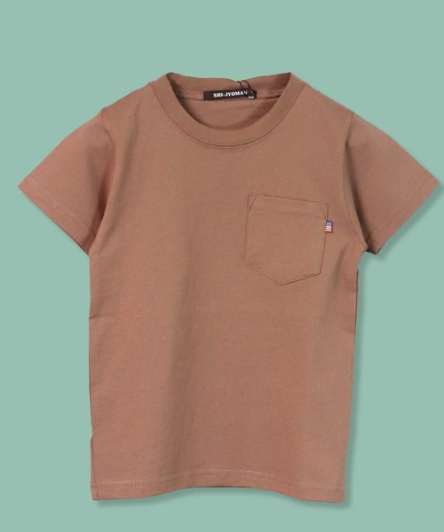hina.t ピンク コットン Tシャツ ポケット付き 楽天市場】ポケット付き Tシャツ（カラーピンク）（レディース