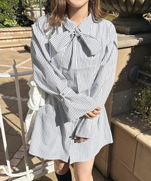 apres jour | ２WAYリボンミニシャツワンピース【ZOZOTOWN限定アイテム】(シャツワンピース)