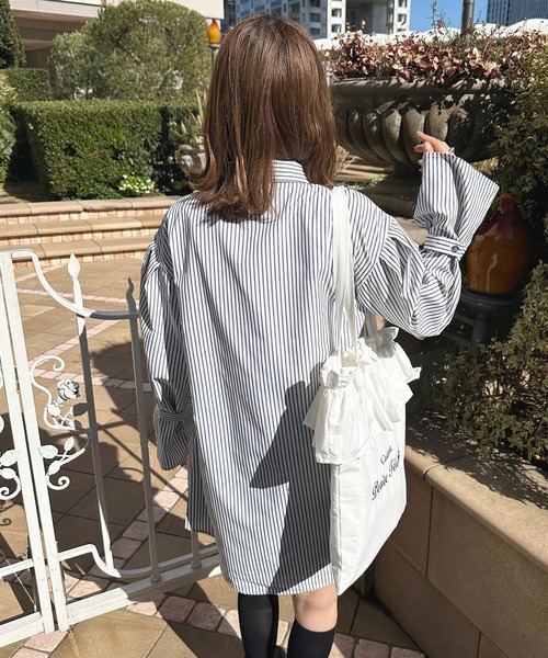 セール】2WAYリボンミニシャツワンピース【ZOZOTOWN限定アイテム