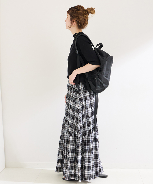 B.C STOCK（ベーセーストック）の「ソウバリ5分袖ハイゲージニット（ニット/セーター・レディース・アイボリー/ブラック/ネイビー・FREE）」の8枚目の写真