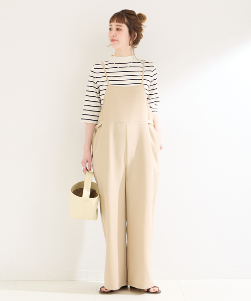 B.C STOCK（ベーセーストック）の「ソウバリ5分袖ハイゲージニット（ニット/セーター・レディース・アイボリー/ブラック/ネイビー・FREE）」の19枚目の写真