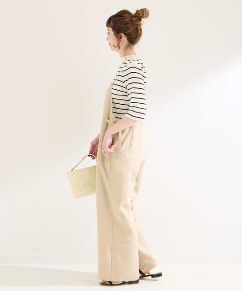 B.C STOCK（ベーセーストック）の「ソウバリ5分袖ハイゲージニット（ニット/セーター・レディース・アイボリー/ブラック/ネイビー・FREE）」の18枚目の写真