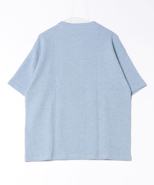 ROUGH TRADE(ラフトレード)の「ワッフルヘンリーネックTEE(M1)(Tシャツ/カットソー・メンズ・ブラック/ブルー/ミント/ホワイト・MEDIUM/LARGE/X-LARGE)」の5枚目の写真
