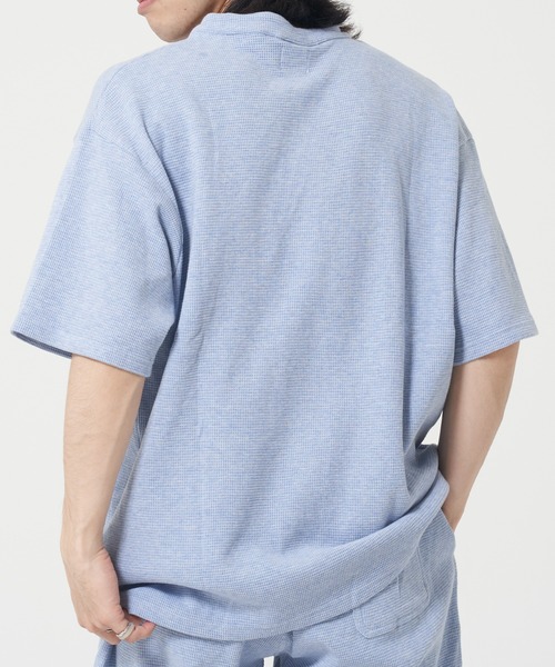 ROUGH TRADE(ラフトレード)の「ワッフルヘンリーネックTEE(M1)(Tシャツ/カットソー・メンズ・ブラック/ブルー/ミント/ホワイト・MEDIUM/LARGE/X-LARGE)」の14枚目の写真