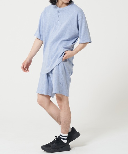 ROUGH TRADE(ラフトレード)の「ワッフルヘンリーネックTEE(M1)(Tシャツ/カットソー・メンズ・ブラック/ブルー/ミント/ホワイト・MEDIUM/LARGE/X-LARGE)」の17枚目の写真
