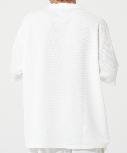 ROUGH TRADE(ラフトレード)の「ワッフルヘンリーネックTEE(M1)(Tシャツ/カットソー・メンズ・ブラック/ブルー/ミント/ホワイト・MEDIUM/LARGE/X-LARGE)」の21枚目の写真