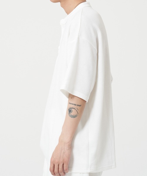 ROUGH TRADE(ラフトレード)の「ワッフルヘンリーネックTEE(M1)(Tシャツ/カットソー・メンズ・ブラック/ブルー/ミント/ホワイト・MEDIUM/LARGE/X-LARGE)」の20枚目の写真