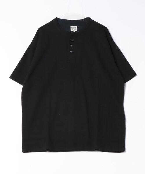 ROUGH TRADE(ラフトレード)の「ワッフルヘンリーネックTEE(M1)(Tシャツ/カットソー・メンズ・ブラック/ブルー/ミント/ホワイト・MEDIUM/LARGE/X-LARGE)」の7枚目の写真