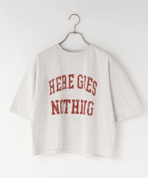 LOWRYS FARM（ローリーズファーム）の「カコウカレッジＴＳＳ 111992（Tシャツ/カットソー・レディース・チャコールグレー/グレー/アイボリー・LONG/SHORT）」の7枚目の写真