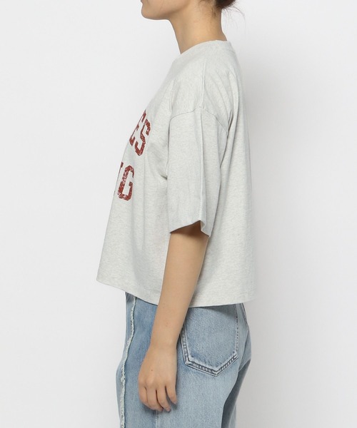 LOWRYS FARM（ローリーズファーム）の「カコウカレッジＴＳＳ 111992（Tシャツ/カットソー・レディース・チャコールグレー/グレー/アイボリー・LONG/SHORT）」の10枚目の写真