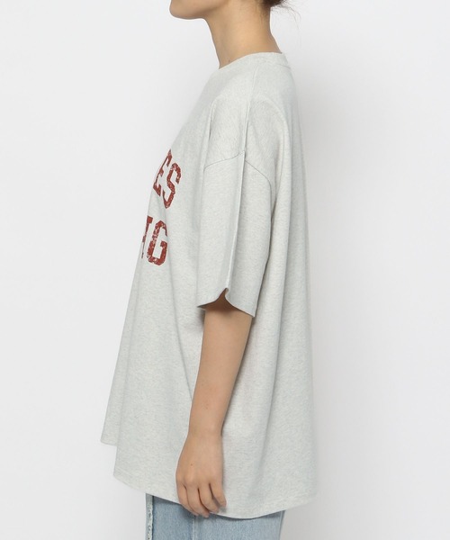 LOWRYS FARM（ローリーズファーム）の「カコウカレッジＴＳＳ 111992（Tシャツ/カットソー・レディース・チャコールグレー/グレー/アイボリー・LONG/SHORT）」の13枚目の写真