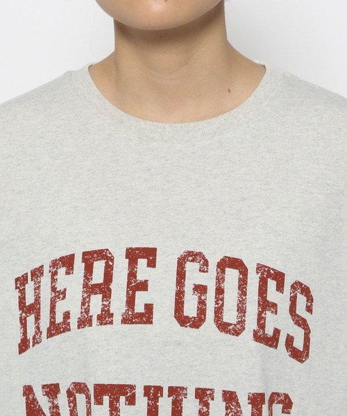 LOWRYS FARM（ローリーズファーム）の「カコウカレッジＴＳＳ 111992（Tシャツ/カットソー・レディース・チャコールグレー/グレー/アイボリー・LONG/SHORT）」の15枚目の写真