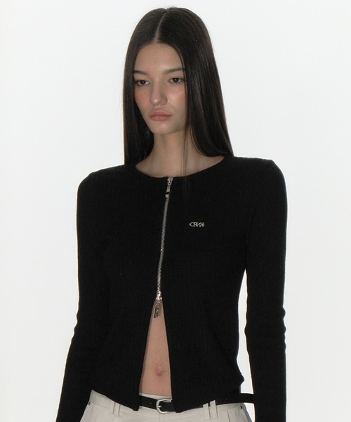 CRANK カーディガン KNIT STUD BUTTON CARDIGAN（カーディガン/ボレロ）｜CRANK