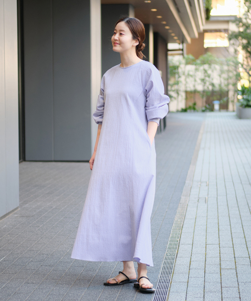 IENA（イエナ）の「アームギャザーワンピース 無地（ワンピース）」 - WEAR