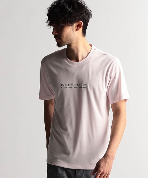 セール】ロゴ刺繍半袖Tシャツ（Tシャツ/カットソー）｜NICOLE