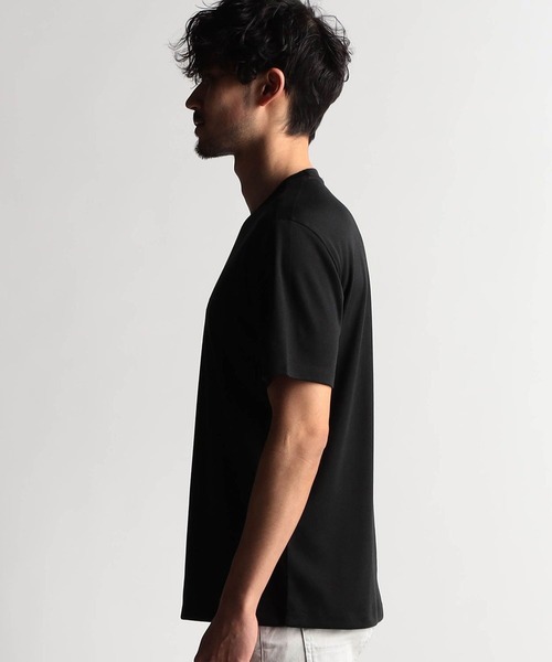 NICOLE CLUB FOR MEN(ニコルクラブフォーメン)の「ロゴ刺繍半袖Tシャツ(Tシャツ/カットソー・メンズ・オフホワイト/ブラック/ネイビー/ピンク系/ライトグレー・X-LARGE/LARGE/MEDIUM)」の14枚目の写真