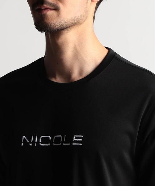 NICOLE CLUB FOR MEN(ニコルクラブフォーメン)の「ロゴ刺繍半袖Tシャツ(Tシャツ/カットソー・メンズ・オフホワイト/ブラック/ネイビー/ピンク系/ライトグレー・X-LARGE/LARGE/MEDIUM)」の15枚目の写真