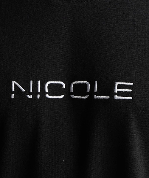 NICOLE CLUB FOR MEN(ニコルクラブフォーメン)の「ロゴ刺繍半袖Tシャツ(Tシャツ/カットソー・メンズ・オフホワイト/ブラック/ネイビー/ピンク系/ライトグレー・X-LARGE/LARGE/MEDIUM)」の8枚目の写真