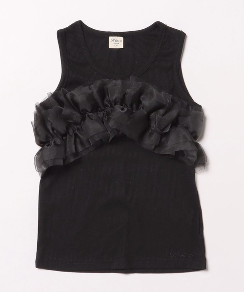 Rora(ローラ)の「エマリ フリル タンクトップ(Tシャツ/カットソー・キッズ・ラベンダー/クリーム/ブラック・110cm/120cm/130cm/140cm/150cm)」の7枚目の写真
