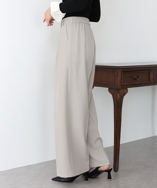 BLUEEAST(ブルーイースト)の「ベーシックツータックパンツ(スラックス・レディース・ピンク/グレー/アイボリー/ブラック・MEDIUM)」の11枚目の写真