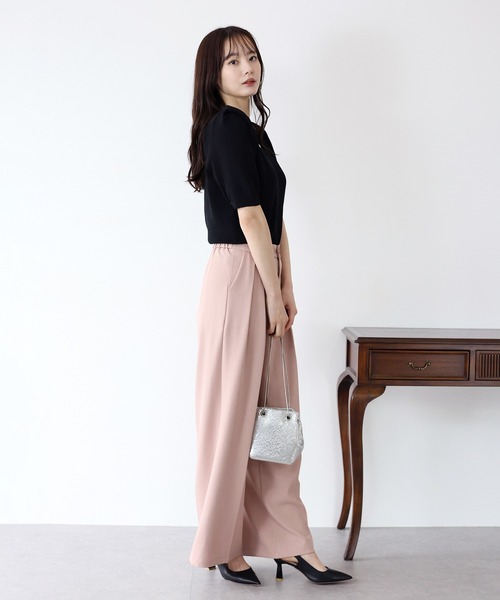 BLUEEAST(ブルーイースト)の「ベーシックツータックパンツ(スラックス・レディース・ピンク/グレー/アイボリー/ブラック・MEDIUM)」の22枚目の写真