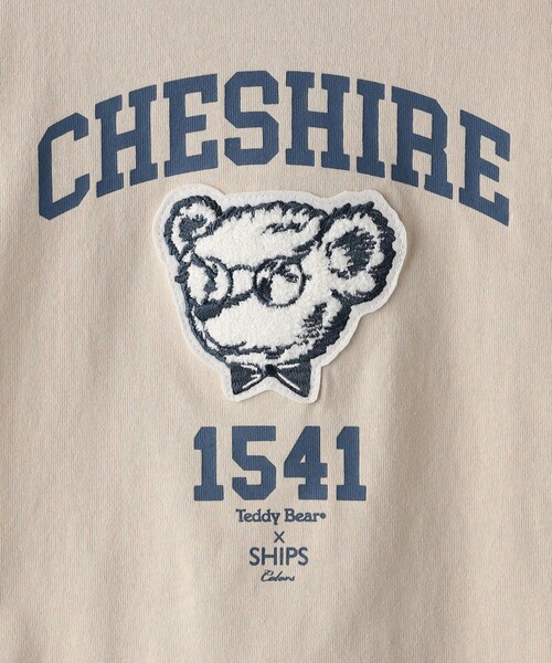 セール】SHIPS Colors:TeddyBear(R) プリント&ステッチ TEE(80