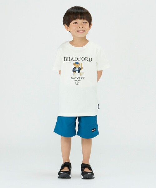 セール】SHIPS Colors:TeddyBear(R) プリント&ステッチ TEE(80