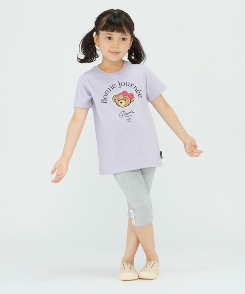 CONP 24SS “ビーチの夢” Tシャツ　トップス セール】SHIPS Colors:TeddyBear(R) プリント&ステッチ TEE(80