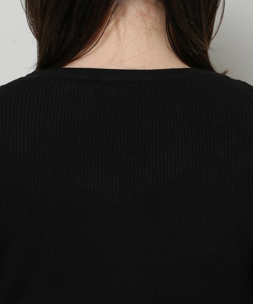 FANCY CLUB（ファンシークラブ）の「NASTY FANCY CLUB／２ボタンクロップカーディガン  2123892（カーディガン/ボレロ・レディース・ブラック/ライトブルー・FREE）」の22枚目の写真