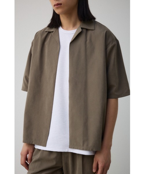 AZUL by moussy(アズールバイマウジー)の「接触冷感フェイクスウェードシャツトッパー(シャツ/ブラウス・メンズ・カーキ/グレー・FREE)」の13枚目の写真