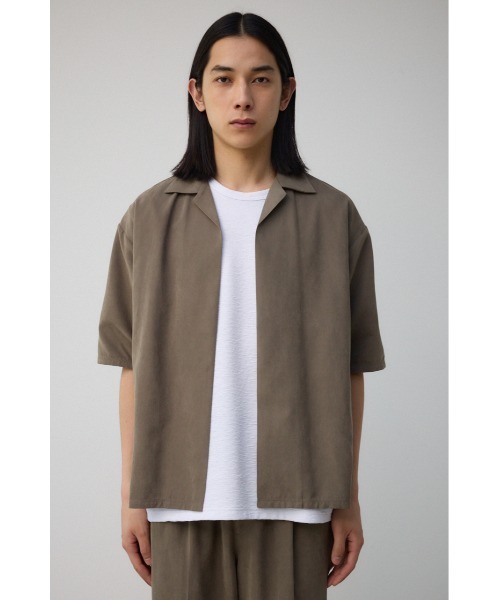 AZUL by moussy(アズールバイマウジー)の「接触冷感フェイクスウェードシャツトッパー(シャツ/ブラウス・メンズ・カーキ/グレー・FREE)」の16枚目の写真