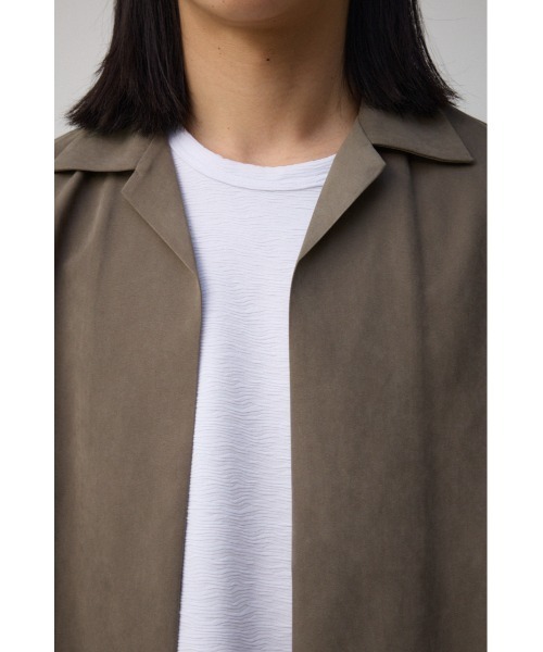AZUL by moussy(アズールバイマウジー)の「接触冷感フェイクスウェードシャツトッパー(シャツ/ブラウス・メンズ・カーキ/グレー・FREE)」の19枚目の写真
