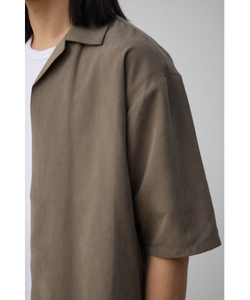 AZUL by moussy(アズールバイマウジー)の「接触冷感フェイクスウェードシャツトッパー(シャツ/ブラウス・メンズ・カーキ/グレー・FREE)」の20枚目の写真