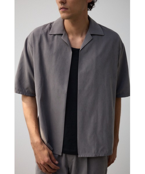 AZUL by moussy(アズールバイマウジー)の「接触冷感フェイクスウェードシャツトッパー(シャツ/ブラウス・メンズ・カーキ/グレー・FREE)」の3枚目の写真